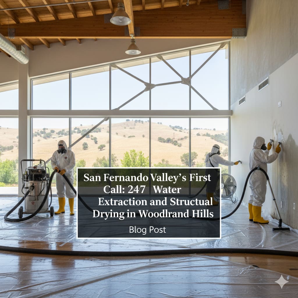 San Fernando Valley's First Call: 24/7 Water Extraction and Structural Drying in Woodland Hills